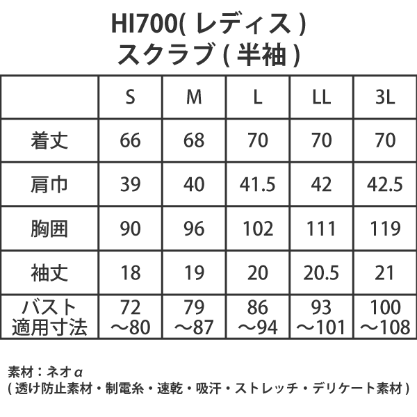 【ワコール】• 美シルエット レディスジップスクラブ（FOLK） 医療用白衣 HI700