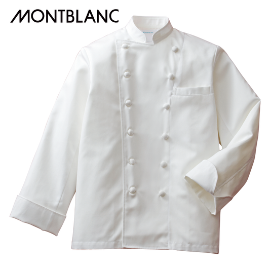 6-701 コックコート 長袖 男女兼用 ユニセックス 新木綿ツイル