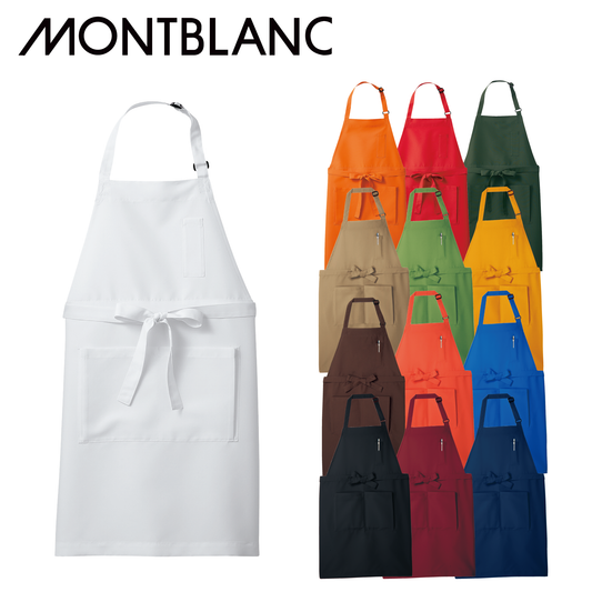 5-630-6313 エプロン サロンエプロン 男女兼用 カフェ レストラン ユニフォーム