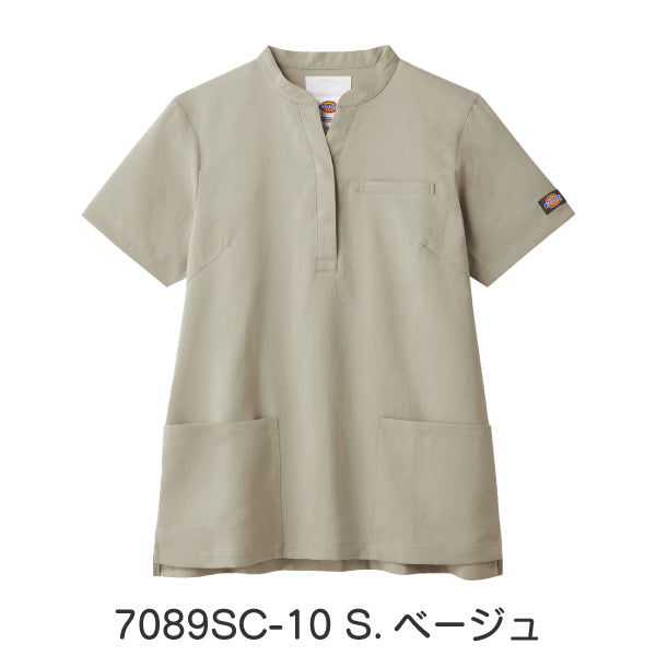 【Dickies】• スタンドカラー レディススクラブ（FOLK） 医療用白衣 7089SC