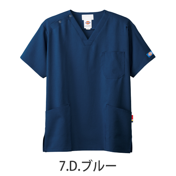 【Dickies】•ディッキーズ ビンテージ風 男女兼用 スクラブ（FOLK） 医療用白衣 7072SC