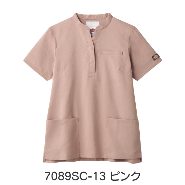 【Dickies】• スタンドカラー レディススクラブ（FOLK） 医療用白衣 7089SC