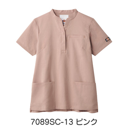 【Dickies】• スタンドカラー レディススクラブ（FOLK） 医療用白衣 7089SC