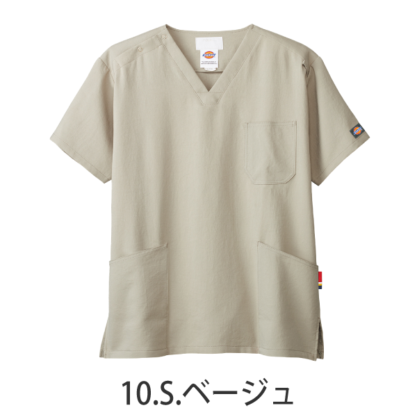 【Dickies】•ディッキーズ ビンテージ風 男女兼用 スクラブ（FOLK） 医療用白衣 7072SC