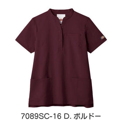 【Dickies】• スタンドカラー レディススクラブ（FOLK） 医療用白衣 7089SC