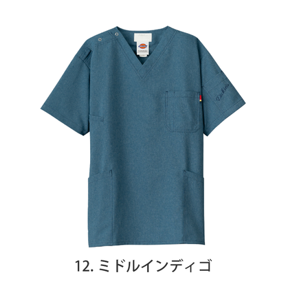 【Dickies】• ワークテイスト 男女兼用スクラブ（FOLK） 医療用白衣 7061SC