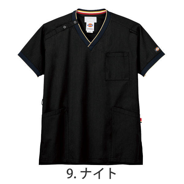 【Dickies】• リブ仕様 男女兼用スクラブ（FOLK） 医療用白衣 7084SC