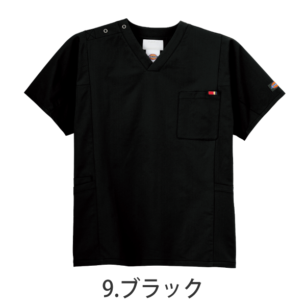 Dickies】• 動きやすい 男女兼用スクラブ（FOLK） 医療用白衣 7112SC