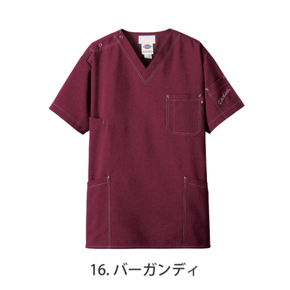【Dickies】• ワークテイスト 男女兼用スクラブ（FOLK） 医療用白衣 7061SC