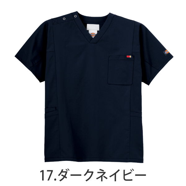 Dickies】• 動きやすい 男女兼用スクラブ（FOLK） 医療用白衣 7112SC