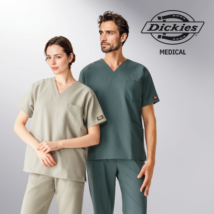【Dickies】•ディッキーズ ビンテージ風 男女兼用 スクラブ（FOLK） 医療用白衣 7072SC