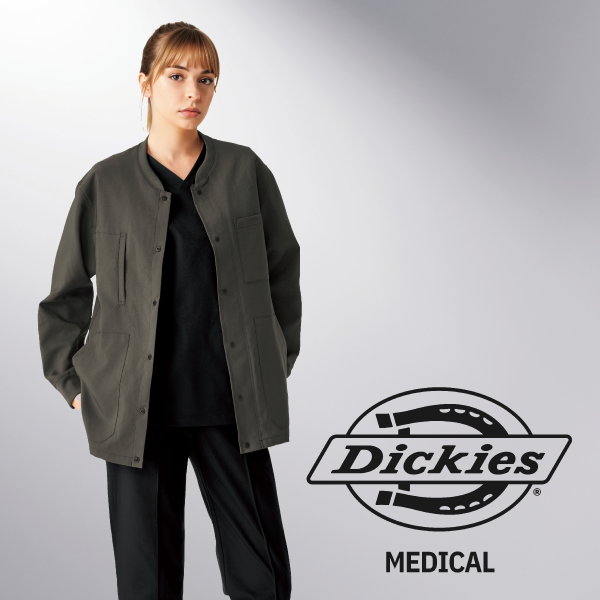 Dickies】• 動きやすい 男女兼用スクラブ（FOLK） 医療用白衣 7112SC